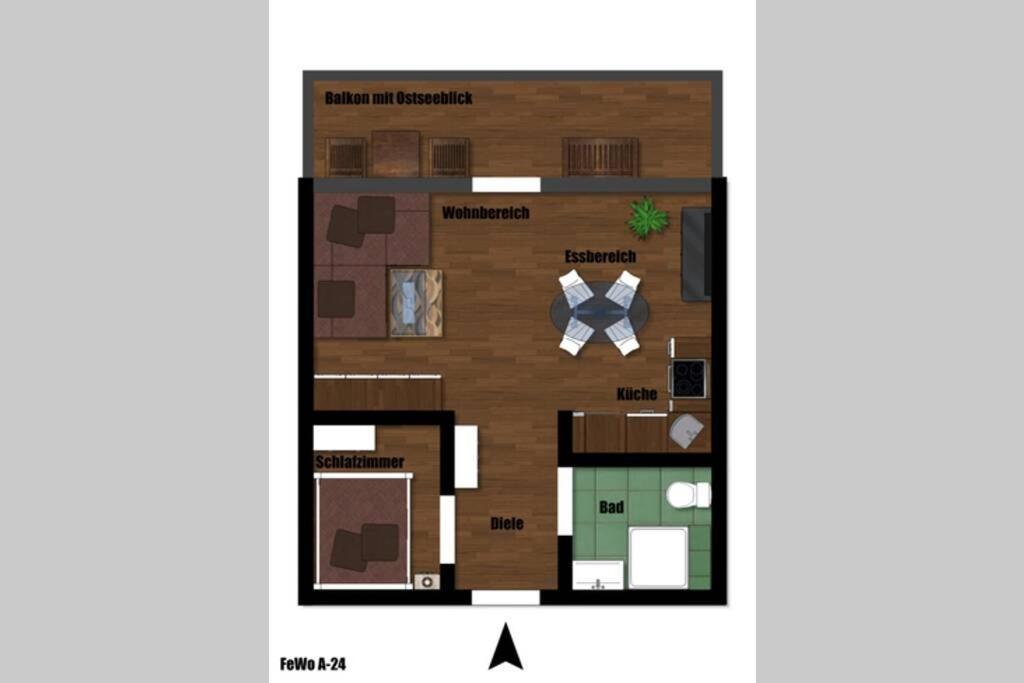 Meerblick Ferienwohnung เซียร์คสดอร์ฟ ภายนอก รูปภาพ